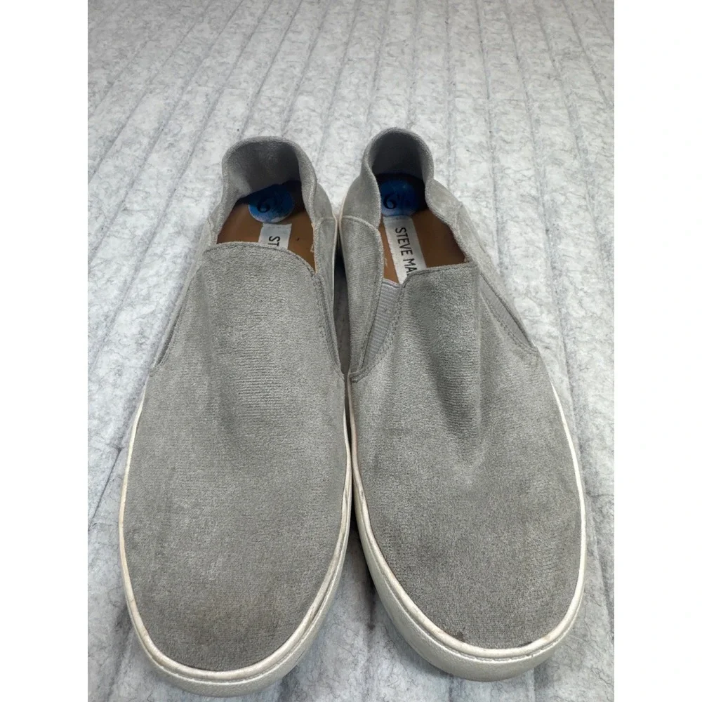 Steve Madden Fayna Fabric Slip‎ On Sneakers Collapsible Heel FYNA01S1 Mens 6.5
